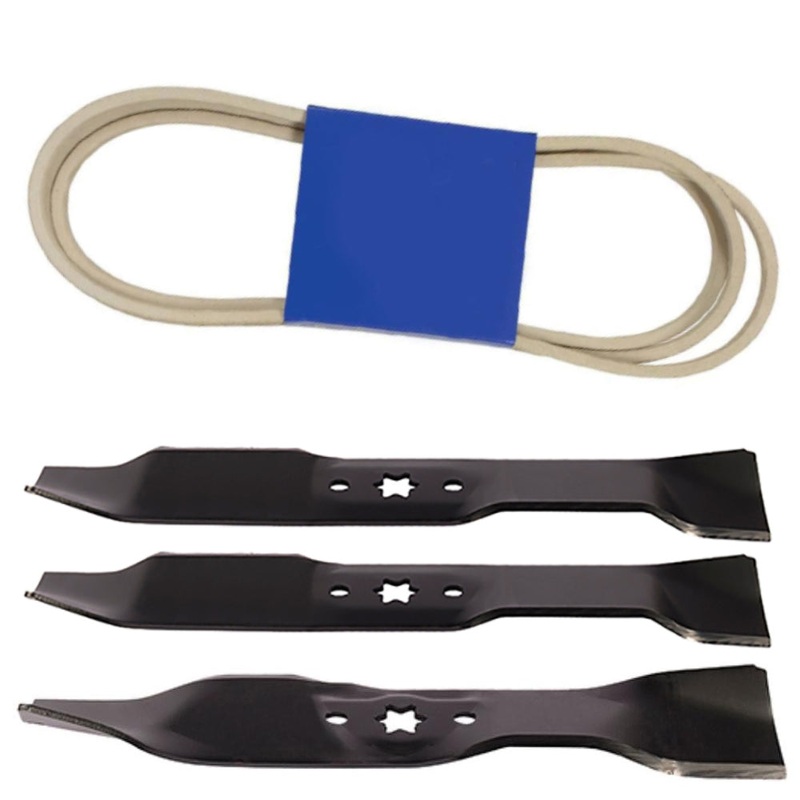 Blades & Belt Set Fits Cub Cadet Replaces 742-04124