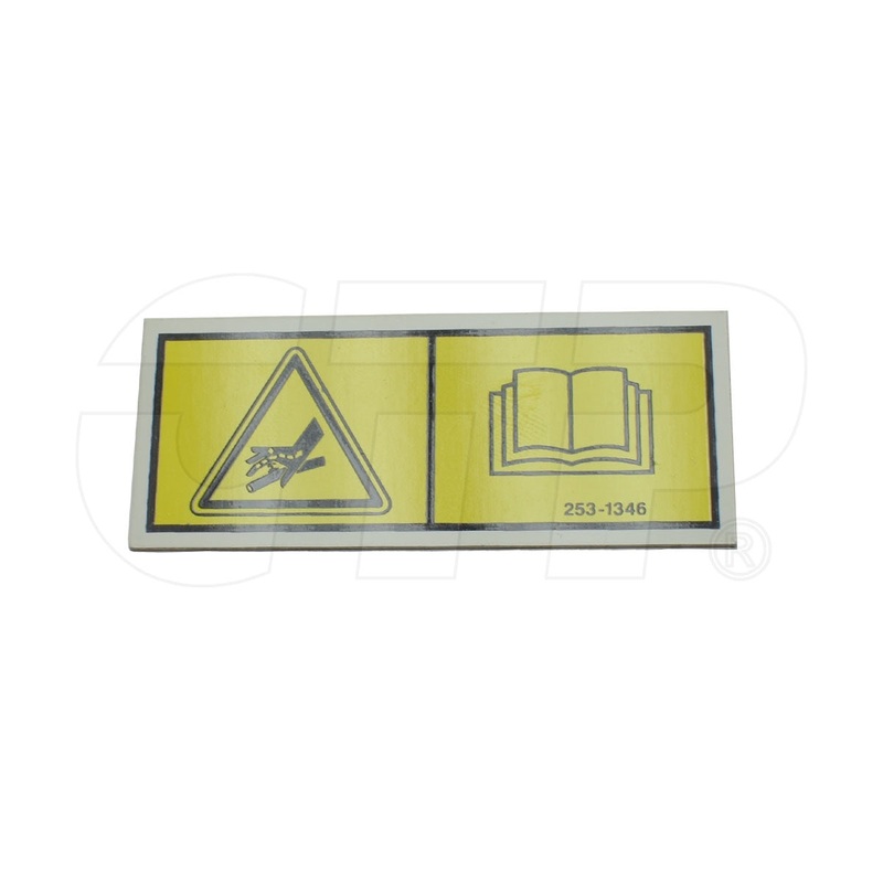 2531346 Plate-Warning Fits Caterpillar Models