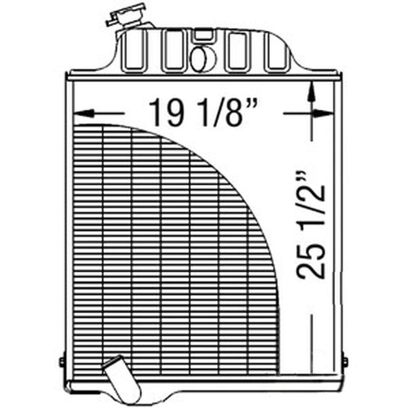 Radiator Fits John Deere Fits JD Tractor RE21894  4040