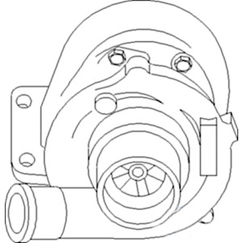 RE506261 Turbo Fits John Deere Tractor Models SE3110 SE6120 SE6220 SE6310 SE6410