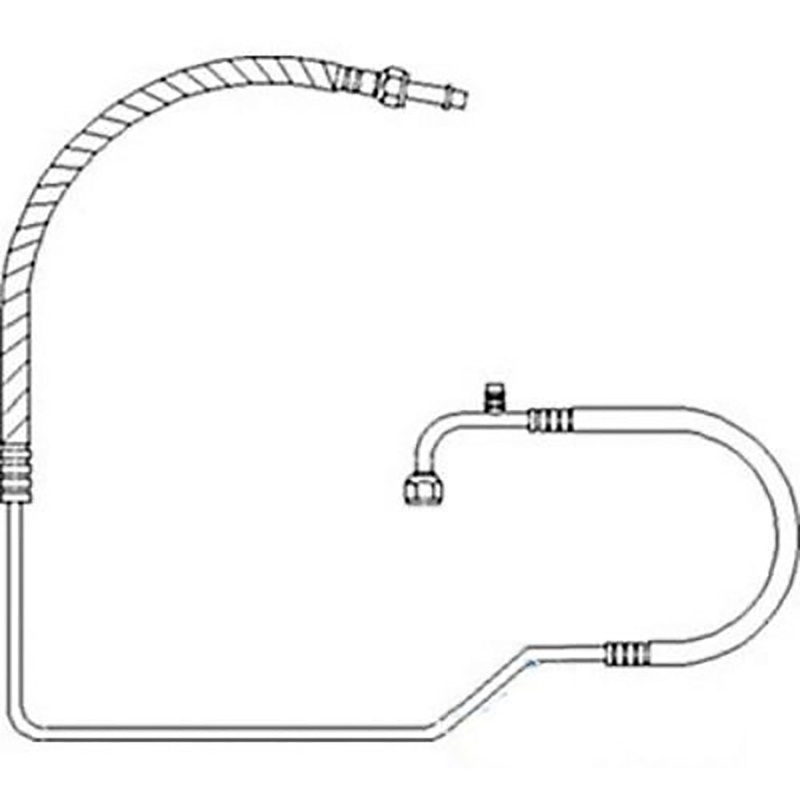 RE57341 Compressor to Condenser Line Fits John Deere Tractor 4050 4250 4255 4055