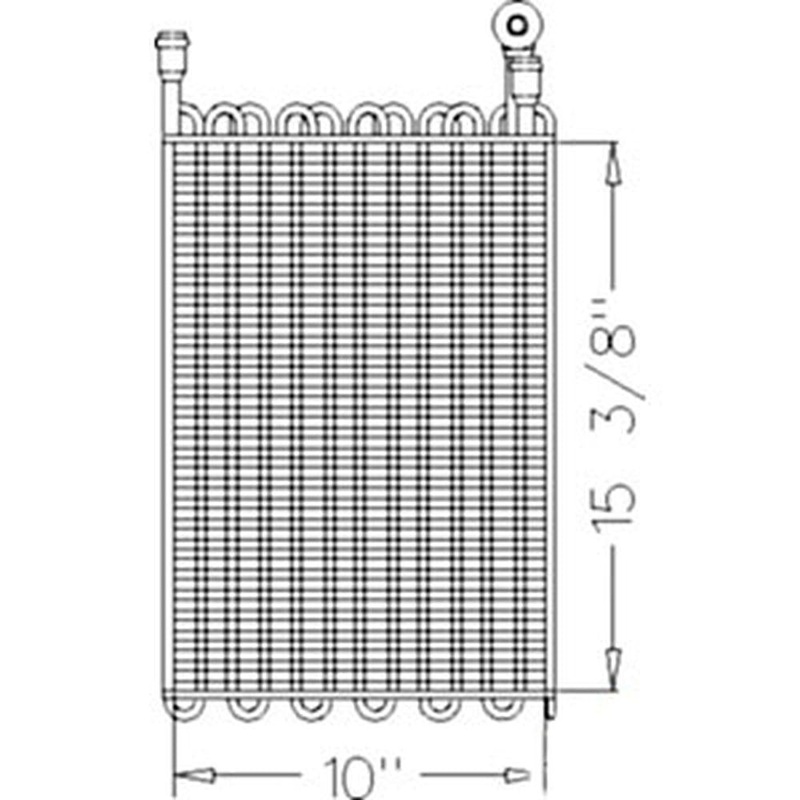RE57574 Evaporator with Heat Core Fits John Deere 8100 8200 8300 8400