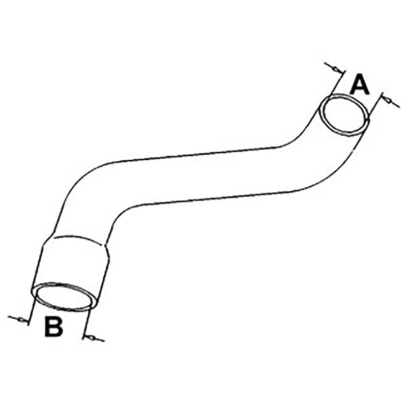 R3141 Lower Radiator Hose 1.87" ID 2.37" ID Fits John Deere Tractor 4040 4230