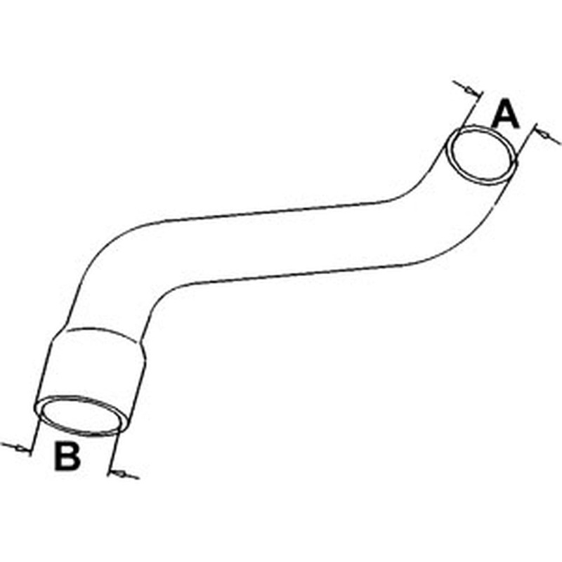 R52429 Fits John Deere Fits JD Tractor Lower Radiator Hose 4430 (w/o AC) 2.312"