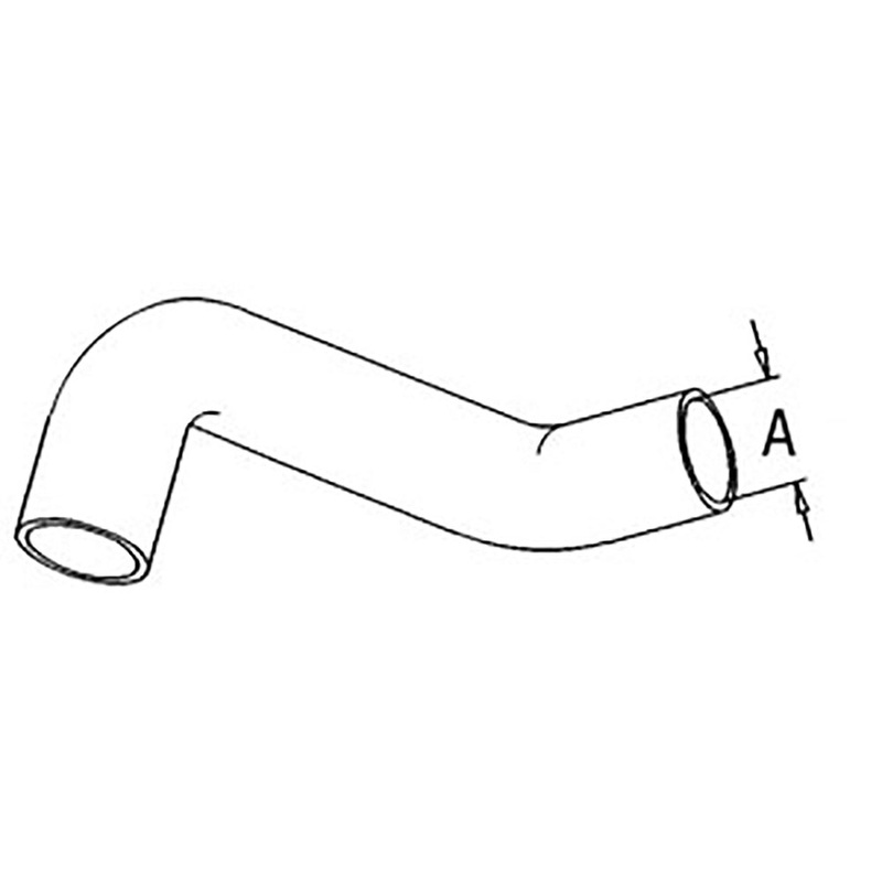 R55262 Upper Radiator Hose 1.5" I.D Fits John Deere 2630
