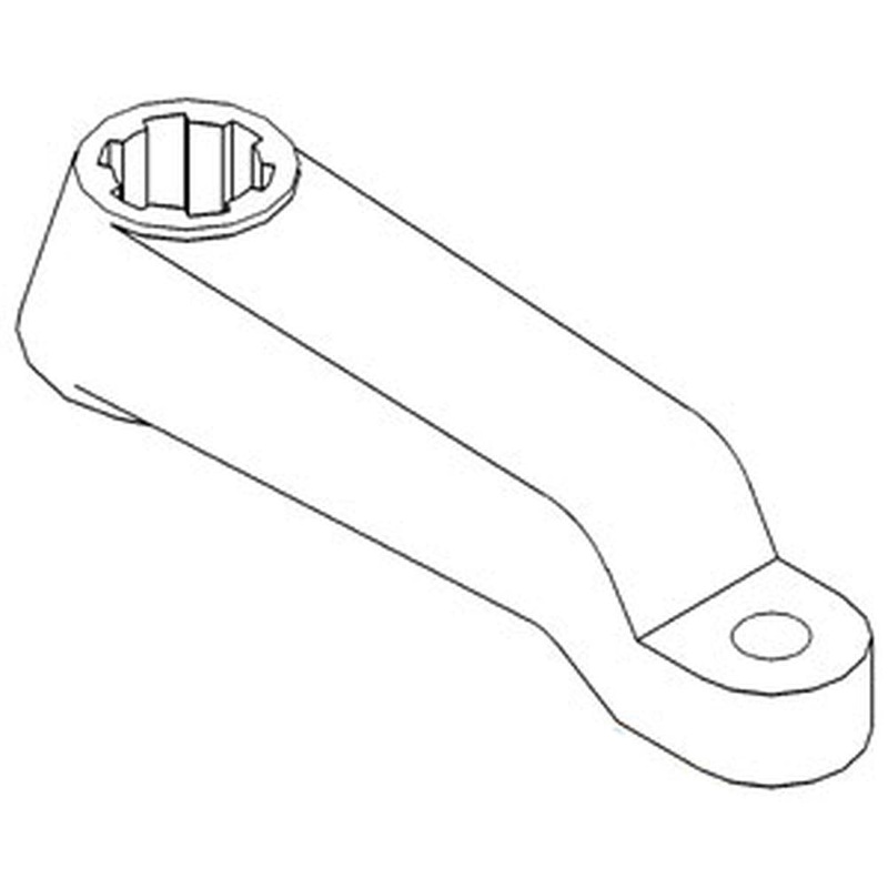 R66128 Fits John Deere Right Hand Steering Arm 4840 4850 4955 4960 2" Diameter