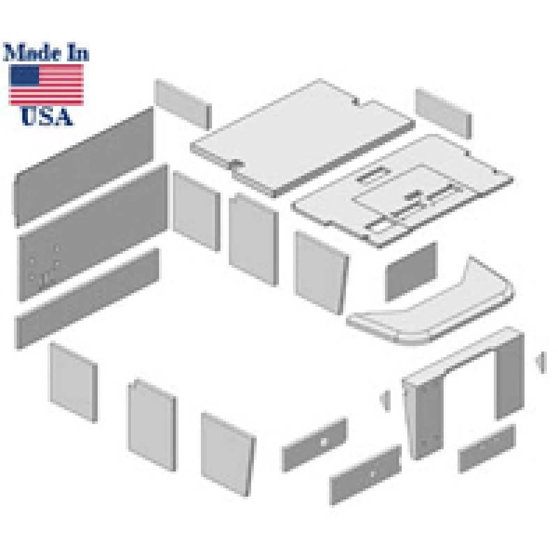New 21 Piece Black Cab Foam Kit Fits Case-IH Tractor Models 4386 4586 4786