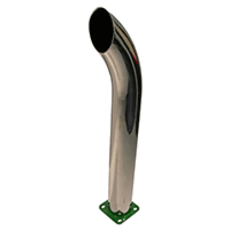 New Chrome Curved Stack 24" Tall 3" OD Fits John Deere Tractors 50 520 530 B 24
