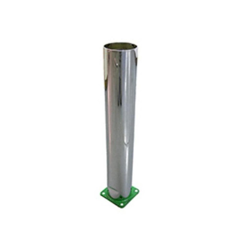 R3549 Baffled Chrome Straight Stack Fits John Deere G, 60, 620, 630, 70, 720