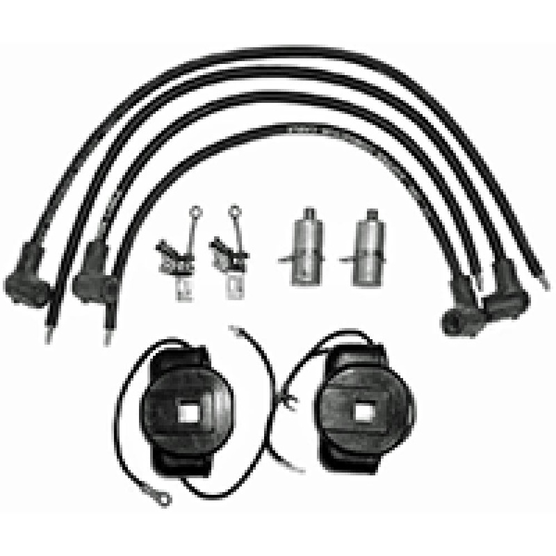 Tune Up Kit w/Wires Coil Points Condensers Fits John Deere 2 Cyl Motor