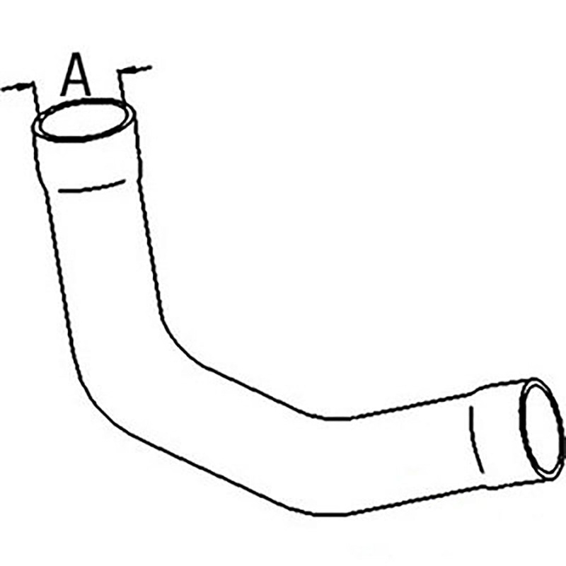 R113176 Fits John Deere Tractor Upper Radiator Hose 7200 7400 2.375" I.D.