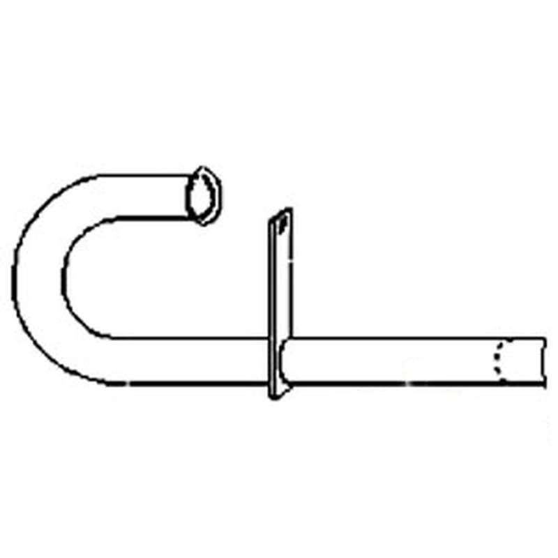 MF2010 Fits Massey Ferguson MF Tractor Exhaust Pipe TO20 TO30 MF-20 1.5" OD