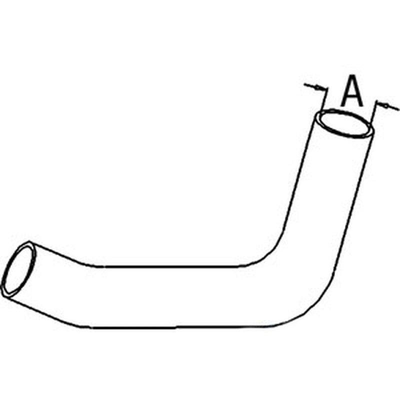 Radiator Hose - Upper Fits John Deere 6400 6200 6300 6500 L100593
