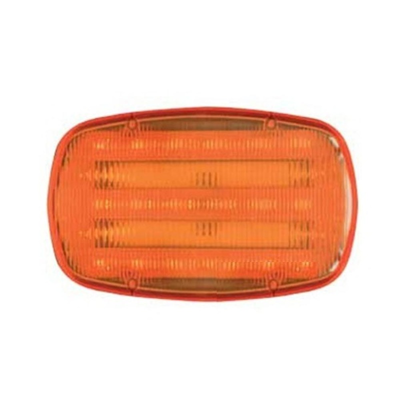 HF18A 6"x4" LED Amber Saftey Magnetic Flasher 2 Function Light