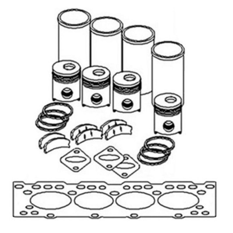 IK86986 New In Frame Engine Overhaul Kit Fits John Deere 449 444 4400 4425 1072