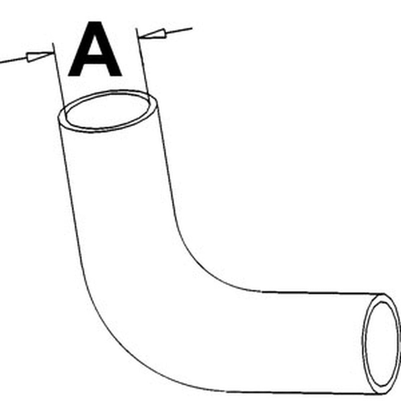 F0NN8260BB Upper Radiator Hose 1.50" ID Fits Ford 4830 5030 Tractors