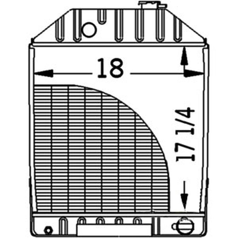 E4NN8005BC15M Radiator Fits Ford New Holland 345C 345D 445 445A 445C 450 44