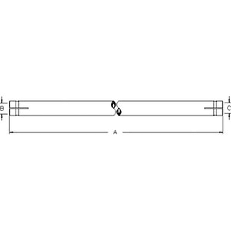 E6NN3282AA Tie Rod Tube Fits Ford Tractor 455 550 555 555A 555B 655 655A
