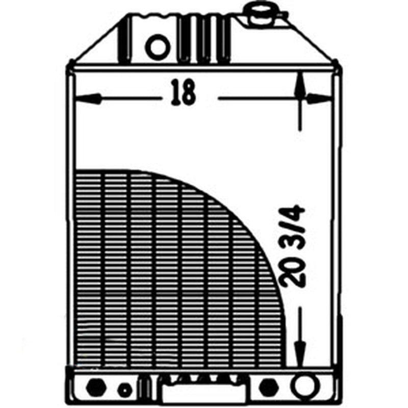 E9NN8005BA Radiator Fits Ford 750 755 755A 755B 7500