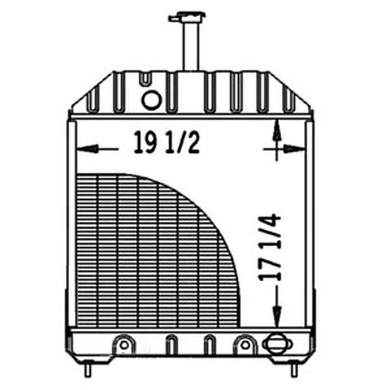 F2NN8005DA15L Radiator Fits Ford/ Fits New Holland Industrial 575D 655D 675D SW0