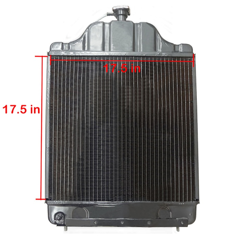 D89104 Aftermarket Radiator Fits Case Backhoe 480C 3 Rows 17.5 x 17.5