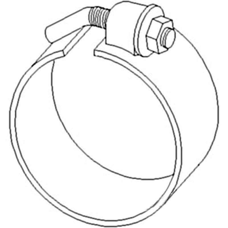 DR300A New Muffler Clamp Fits John Deere Tractor 4050 4240 RE20221