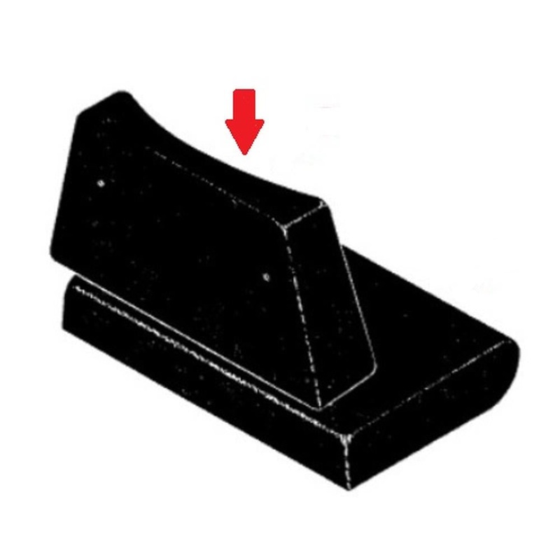D44169-1 Black Vinyl Seat Back Cushion Fits Case-IH Industrial Models 850