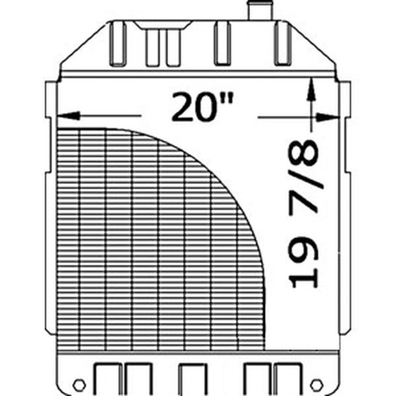 D6NN8005D Fits Ford Tractor Radiator For 5700 6700