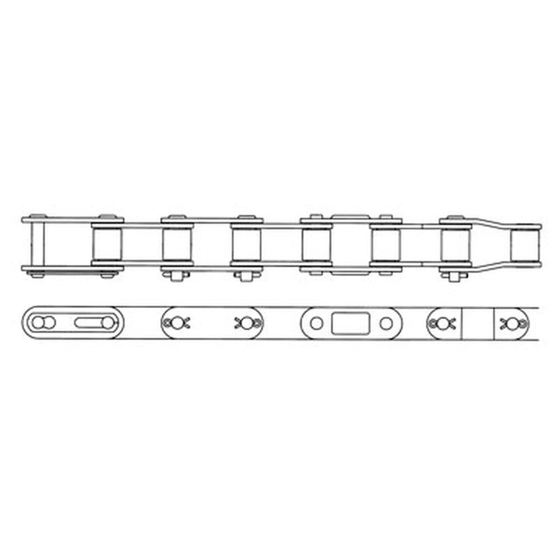 CA550 New Conveyor Roller Chains (10 Ft) with 1.630" Pitch & 3/4" Width