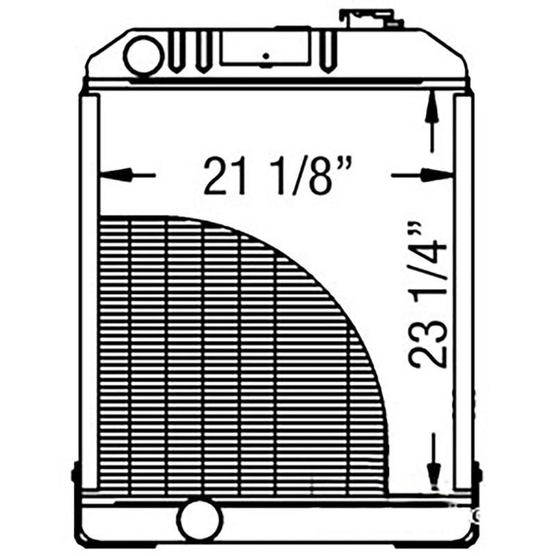 AT169770 Radiator Fits John Deere 410B 410C 410D 415B 510B 510C 510D