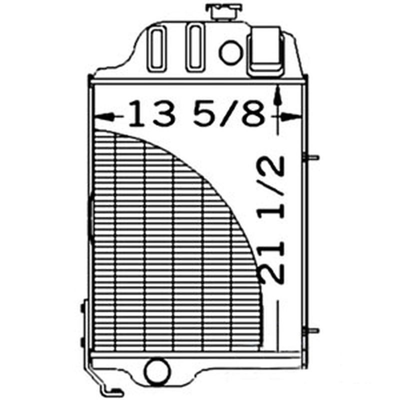 AR48171 AT32591 Radiator Fits John Deere Backhoe 410