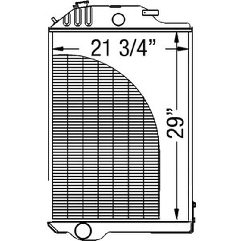 AR61884 New Radiator Fits John Deere Tractor 4630 AR61890