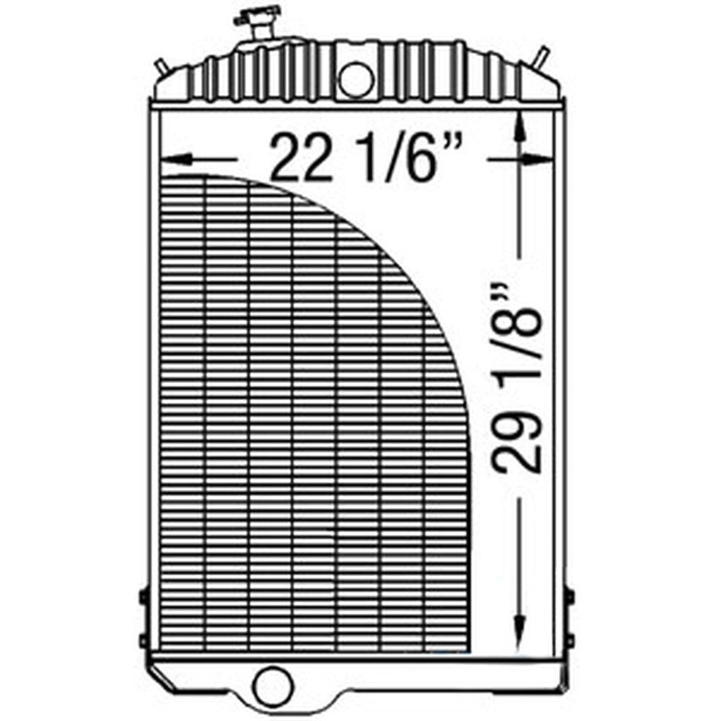 AR68872 Replacement Radiator Fits John Deere 4630 Tractor