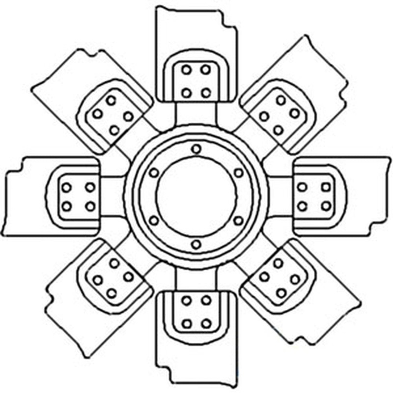 Fits John Deere Parts Fan 8 Blade AR94950 4455,4450,4255,4250,4055,4050,4055