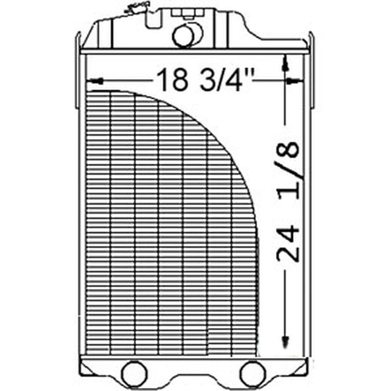 AL56375 New Radiator 4 Rows Fits John Deere 2955 3050 3150 3350