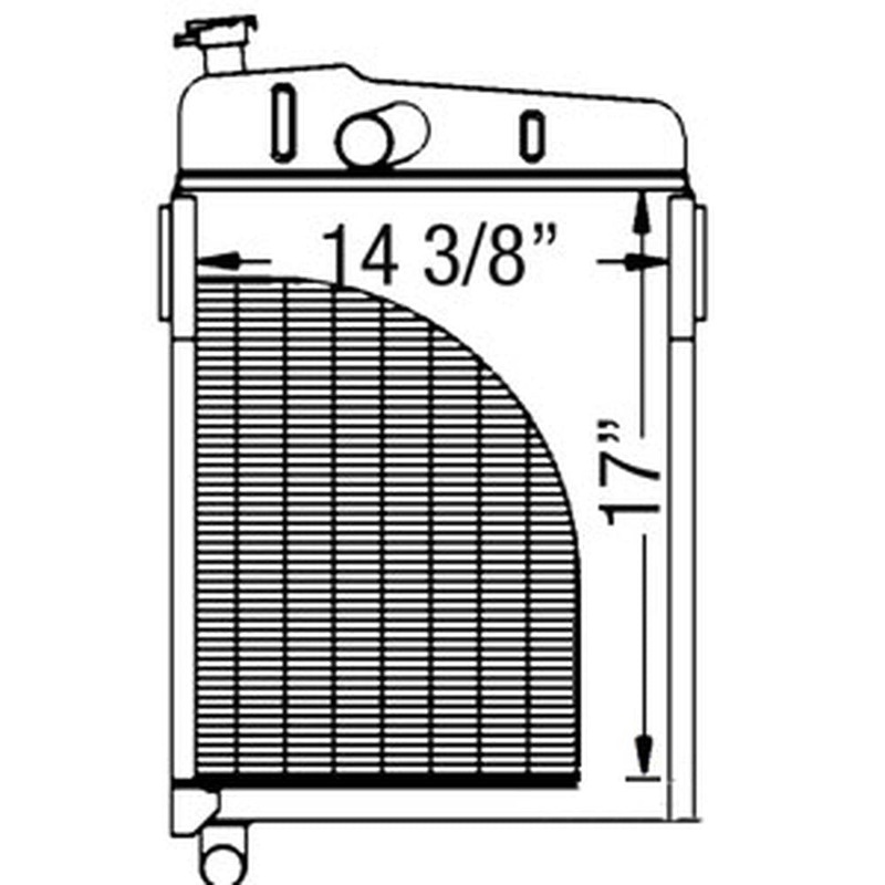 Radiator Fits John Deere M 330 MT 40 320 AM639T