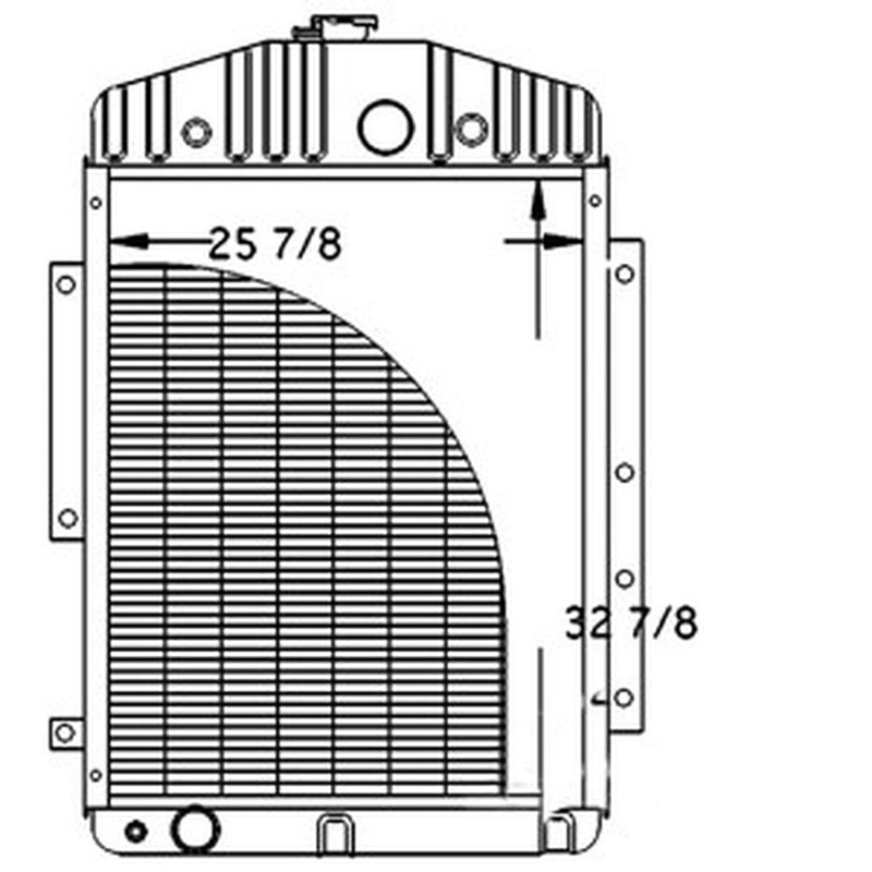 AH124728 Radiator Fits John Deere 7700 7720 8820 Combines