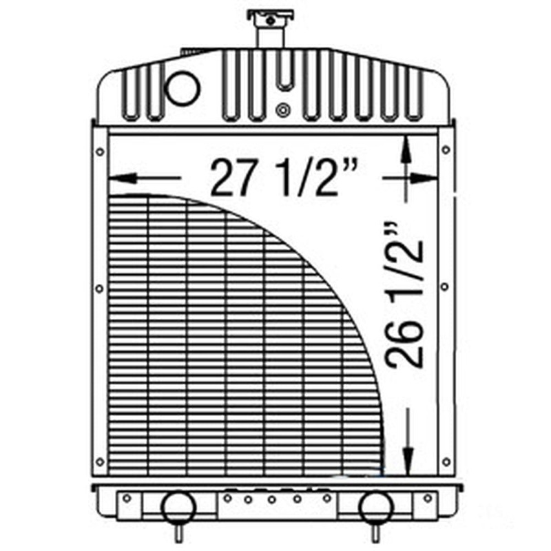 A184365 New Radiator Fits Case IH Tractor 2390 2394 2590 2594 3294 3394 359