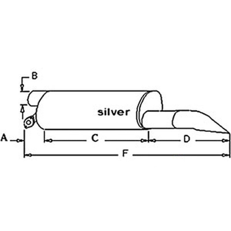 A147046 Fits Case 2670 Tractor Muffler