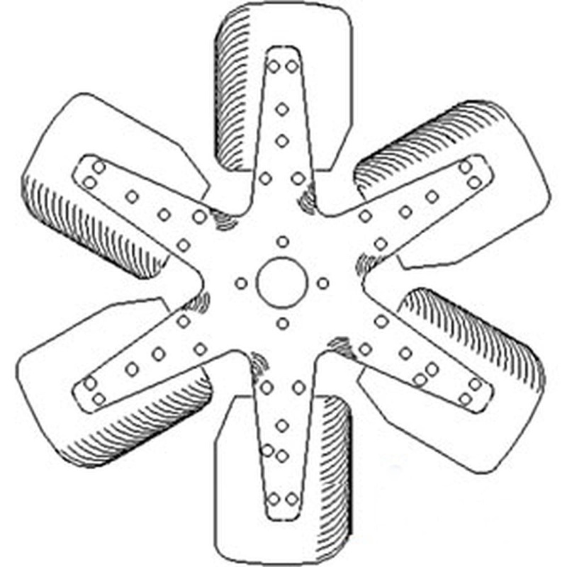 A173030 6 Blade Fan Fits Case-IH Tractor Models 770 870 A284 A301D