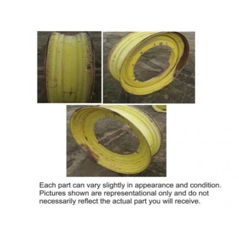 Used 13" x 46" 12 Bolt Plate Rim 30" Pilot Hole fits John Deere 4050 4055 4250 4255 4450 4455 4555 4560 4755 4760 4955 4960 7520 8100 8430 RE175532