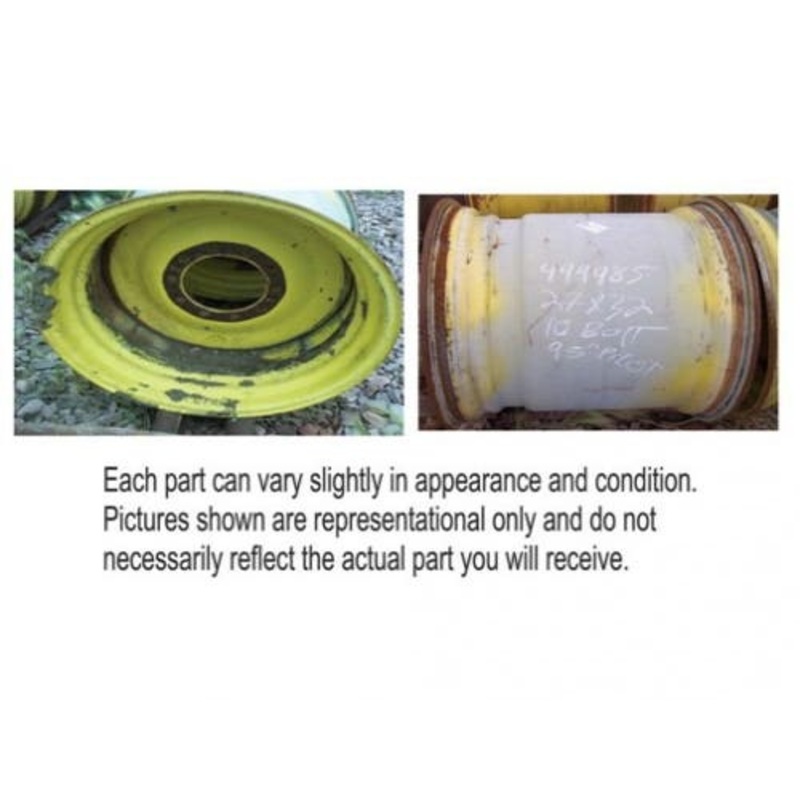 Used 27"x 32" 17" Offset 10 Bolt Rim fits John Deere 9400 9410 9450 9500 9510 9510 SH 9550 9550 SH 9560 9560 SH 9560 STS 9600 9610 9650 9660 AH133844