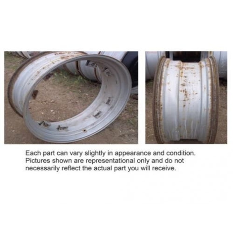 Used 15" X 38" 8 Bolt Double Channel Rear Rim fits Case IH 5120 5130 5140 5220 5230 5240 5250 1531209C2
