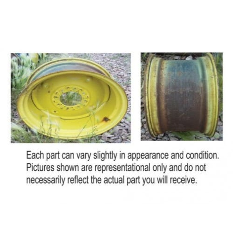 Used 12" x 24" 8 Bolt Rim fits John Deere CTS 9400 9410 9450 9500 9510 9550 9560 9600 9610 9650 9660 AH219570 AH122100
