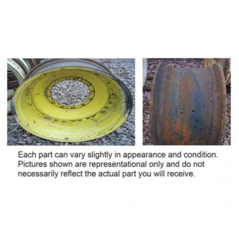 Used 15" x 34" 3 Bolt Front Waffle Rim fits John Deere 7720 7820 7920 8120 8220 8320 8420 8520 RE166194