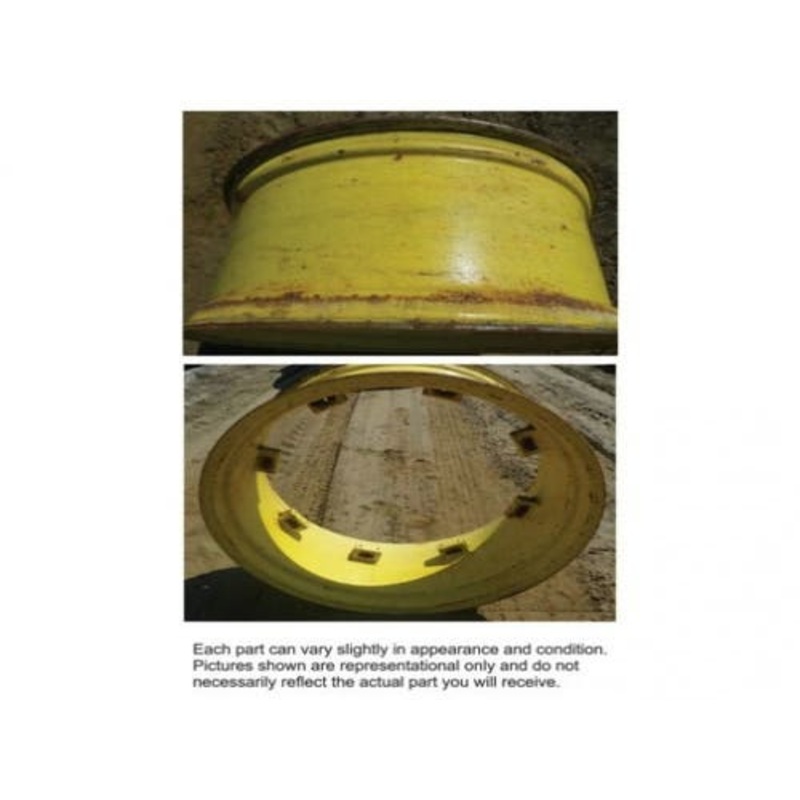 Used 15" x 34" 8 Channel Rear Rim fits John Deere 2040 2140 2355 2550 2555 2650 2750 2755 2850 2950 2955 3040 3055 3140 6110 6200 6210 6420 AL82377
