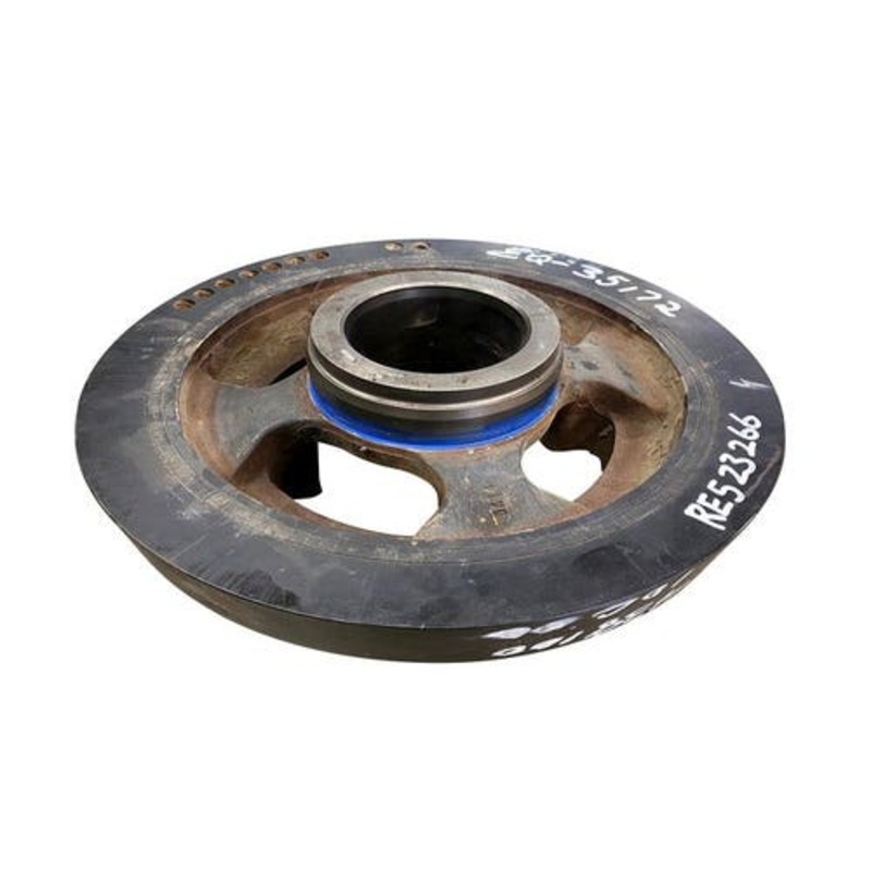 Used Crankshaft Dampener Pulley fits John Deere 9750 9860 9880 6650 7200 7300 7400 7500 9100 9120 9200 9220 9300 9320 9400 9420 9520 9620 RE523266