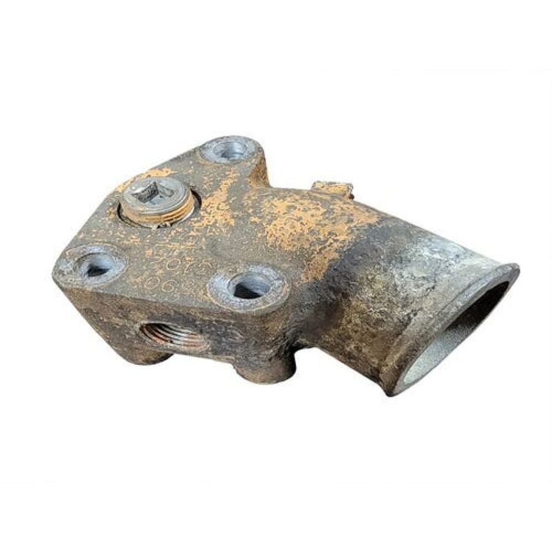 Used Water Inlet Manifold - Aluminum fits Case IH 1896 2096 5120 5130 5140 5220 5230 5240 5250 J903102 J934877 fits Case 550 85XT 90XT 95XT 1845C 550