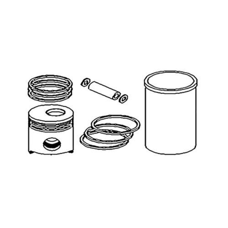 Cylinder Kit - Standard Single Cylinder fits John Deere 300 350 400 450 480 1020 2020 2510 135 180 300 400 350 480 2020