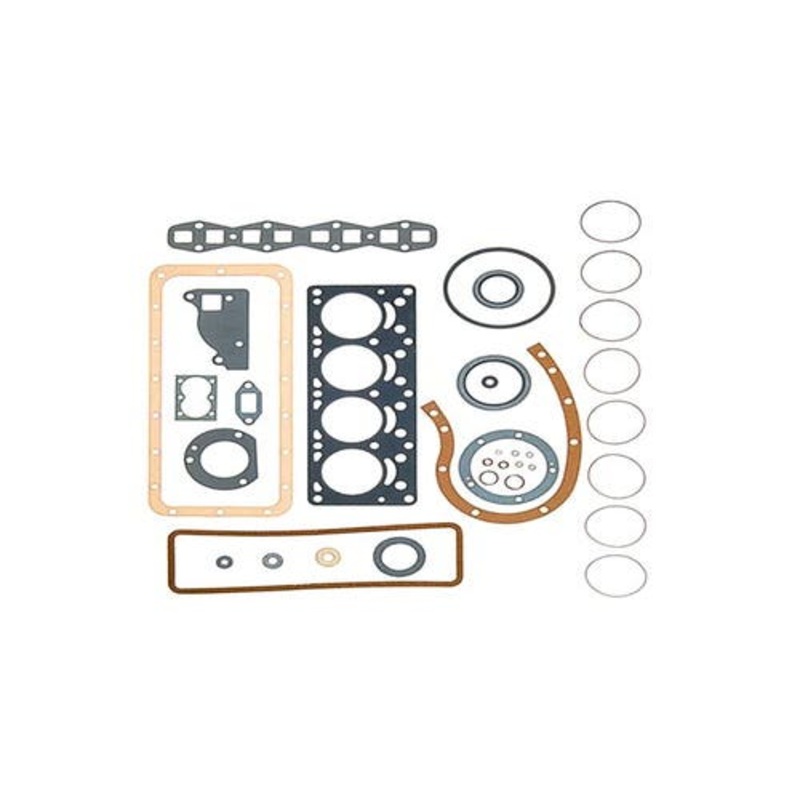 Full Gasket Set with Crankshaft Seals fits Massey Ferguson TE20 TO20 TO30 830631M1 fits Continental Z120 Z129